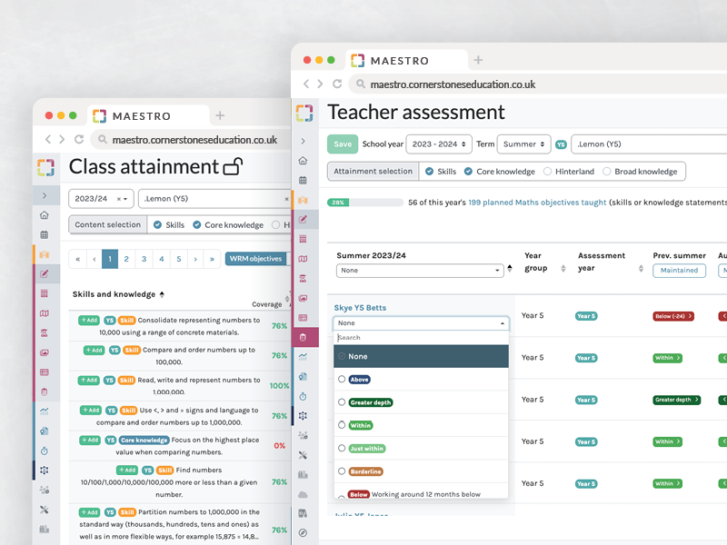 Primary curriculum assessment package